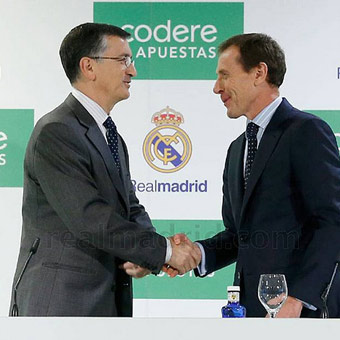 Codere Apuestas presenta su acuerdo con el Real Madrid