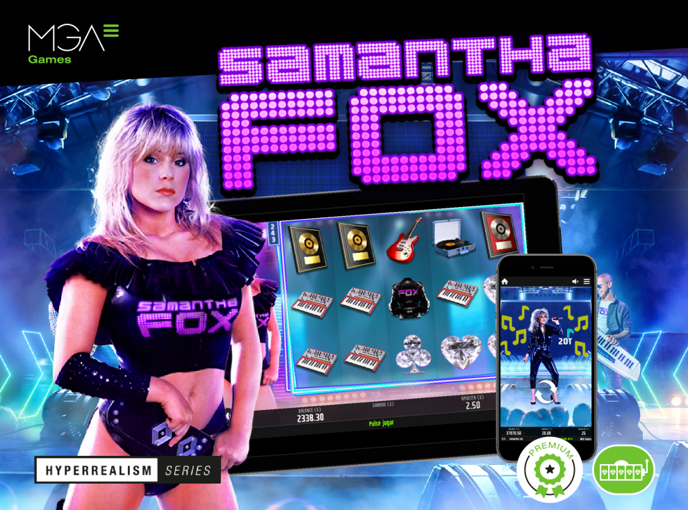 Samantha Fox ya está aquí de la mano de MGA Games 