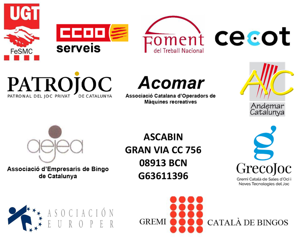 Carta abierta de UGT y CCOO con las asociaciones empresariales Fomento del Trabajo y CECOT y las asociaciones del sector del juego privado en Cataluña, al Vicepresidente de la Generalitat, Pere Aragonés

 