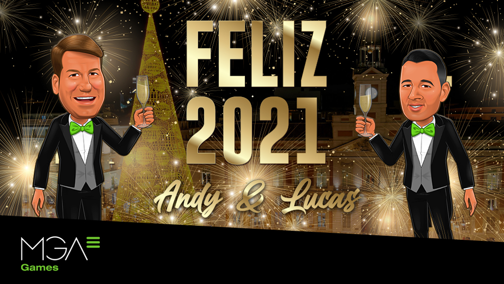  MGA Games desea un feliz año nuevo con una original felicitación de Andy & Lucas