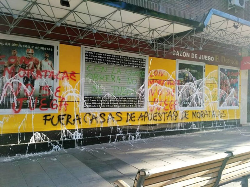 Más de 80 locales de juego de la Comunidad de Madrid han sufrido ataques vandálicos en 2020