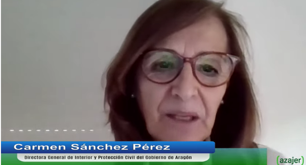 Carmen Sánchez Pérez, Directora General de Interior y Protección Civil del Gobierno de Aragón: 