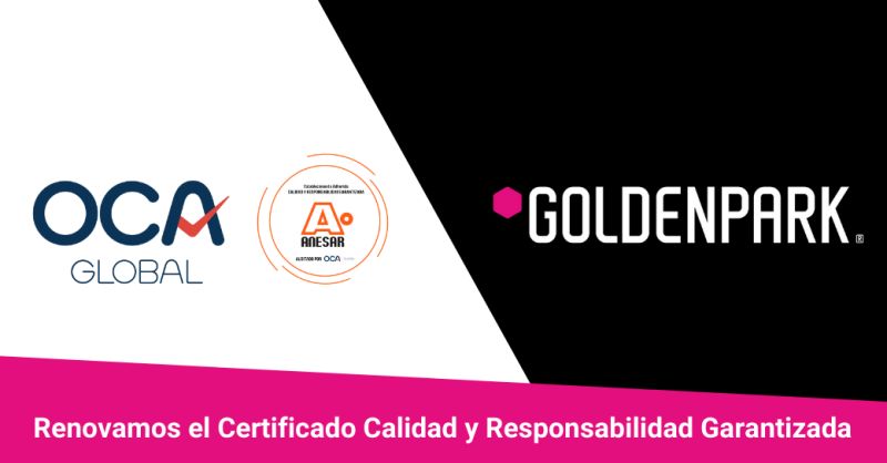 JUEGO RESPONSABLE: Las Salas GOLDENPARK de MGA renuevan su certificado  