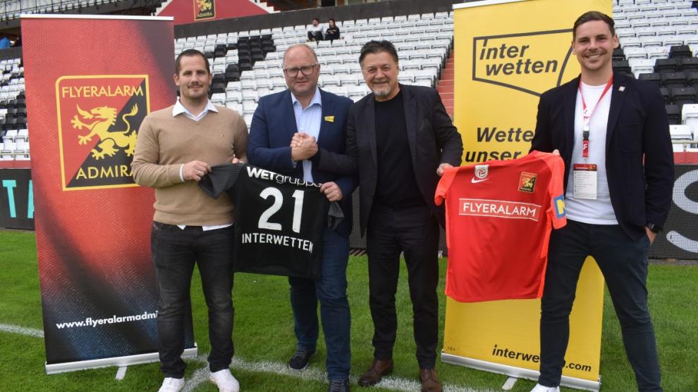  Interwetten, patrocinador del club FC Flyeralarm Admira para la temporada 21/22