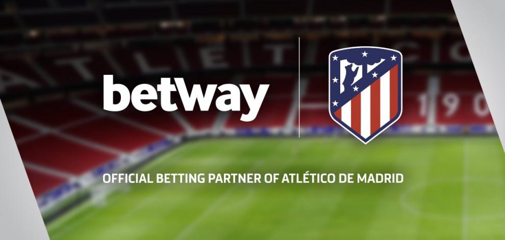  Betway será casa oficial de apuestas del Atlético de Madrid, menos en España