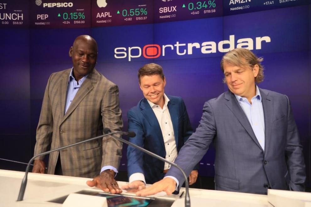  Sportradar salió a la bolsa este martes con Michael Jordan como figura invitada (Fotos)