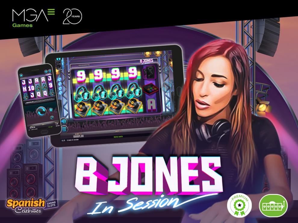 MGA GAMES publica la slot con la imagen y voz de la DJ internacional, B Jone