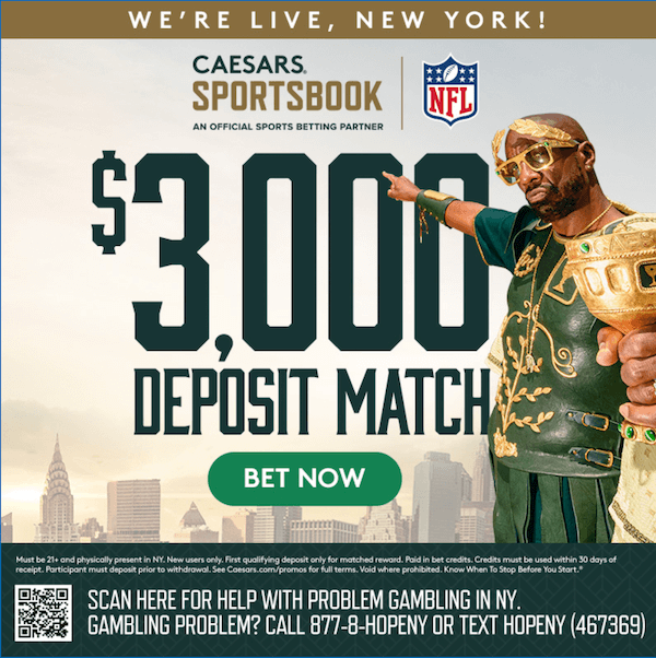 Caesars Sportsbook estrena apuestas deportivas online en Nueva York: 