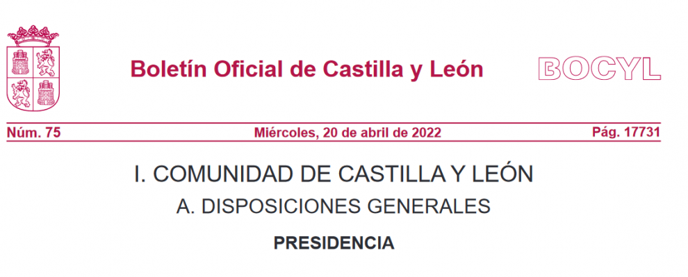 Anunciadas las competencias de la Consejería de Presidencia en Castilla y León