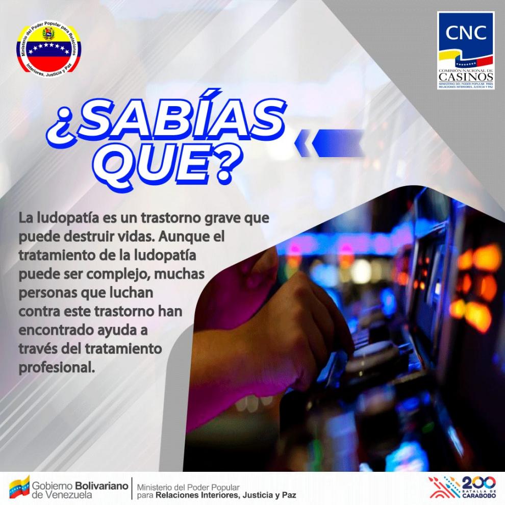 El Gobierno de Venezuela promueve una campaña de prevención del juego problemático