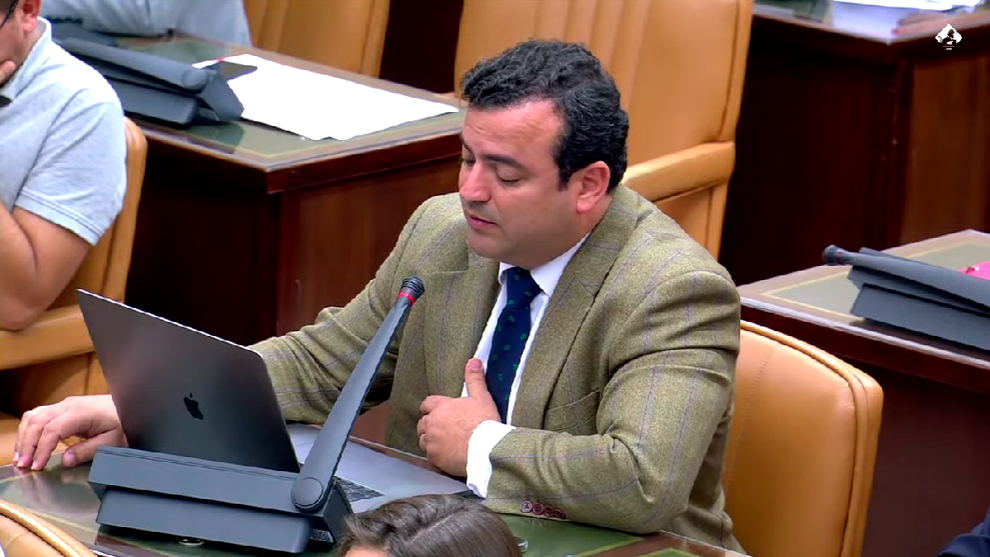   Andrés Alberto Rodríguez (Vox) denuncia la ausencia de debate parlamentario para la Ley del Juego