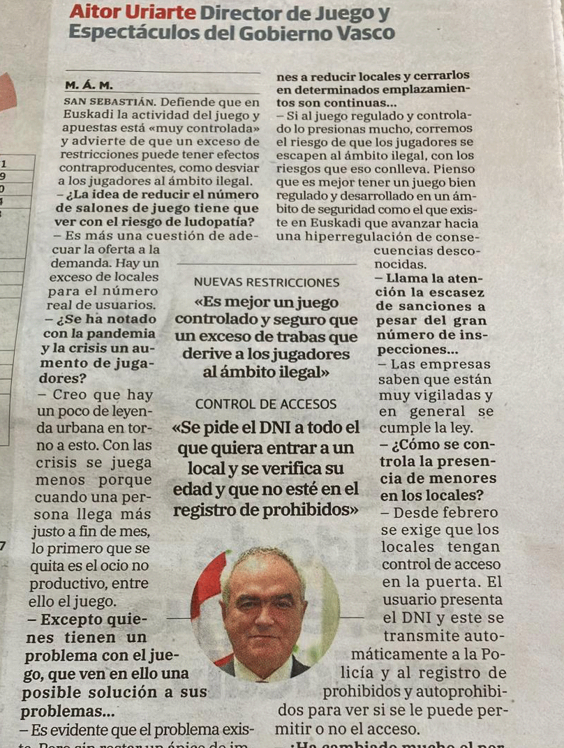 Aitor Uriarte, en la prensa vasca: 