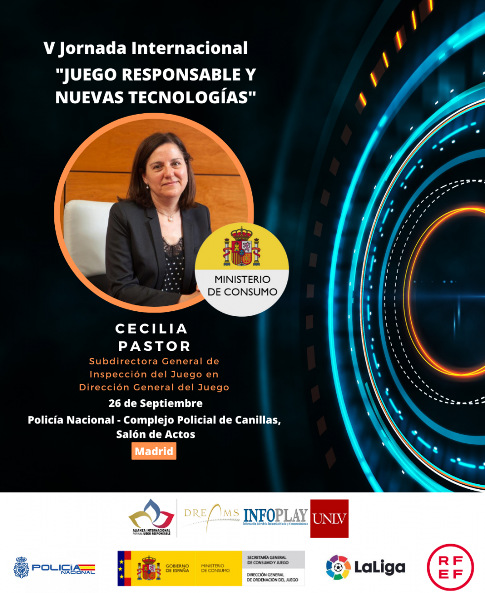  Cecilia Pastor, subdirectora General de Inspección del Juego de la DGOJ, ponente en la V Jornada Internacional por el Juego Responsable
