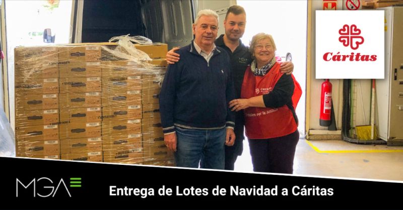 MGA dona 90 lotes navideños a Cáritas Española