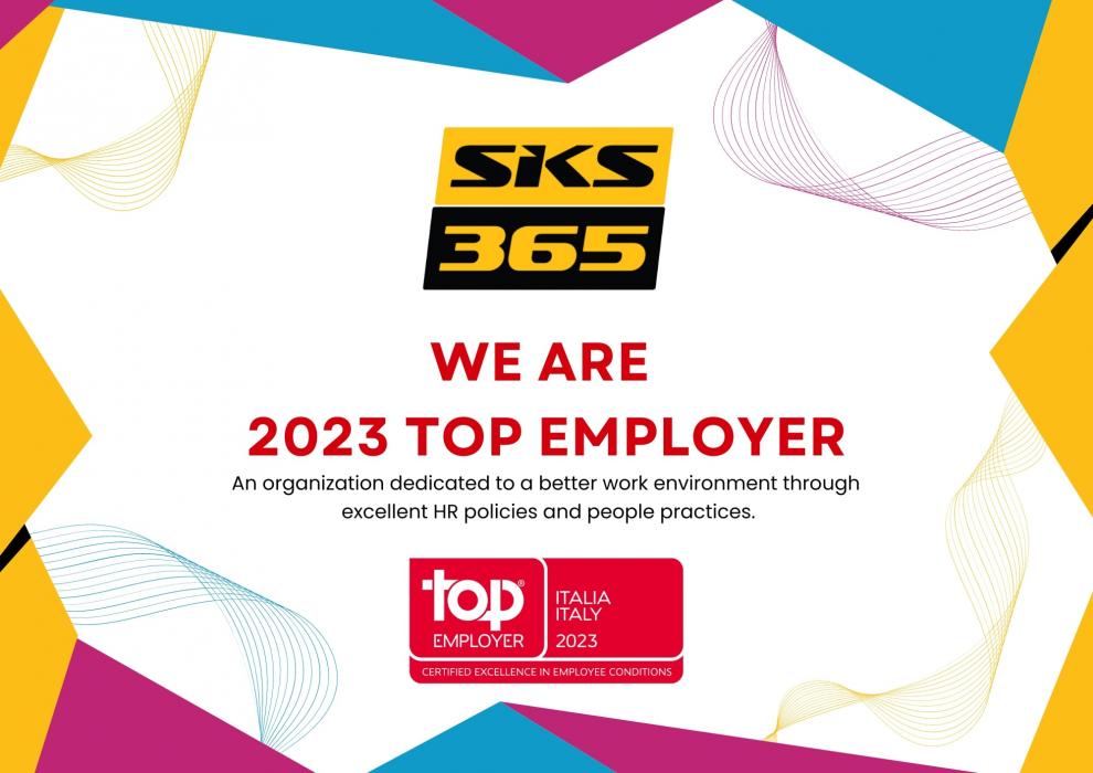 SKS365 es reconocido como Top Employer 2023 en Italia