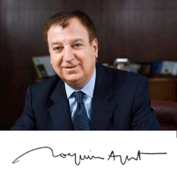 Carta del Presidente Ejecutivo de CIRSA, Joaquim Agut:
