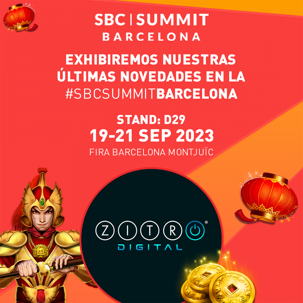 ZITRO DIGITAL presentará contenido innovador de i-gaming en SBC SUMMIT BARCELONA 2023