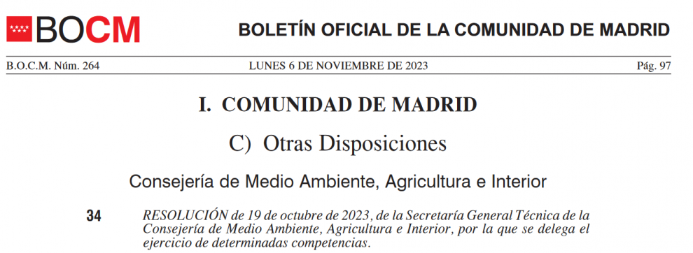 Comunidad de Madrid delega en la Dirección General de Suelo la resolución de recursos potestativos de reposición en materia de juego