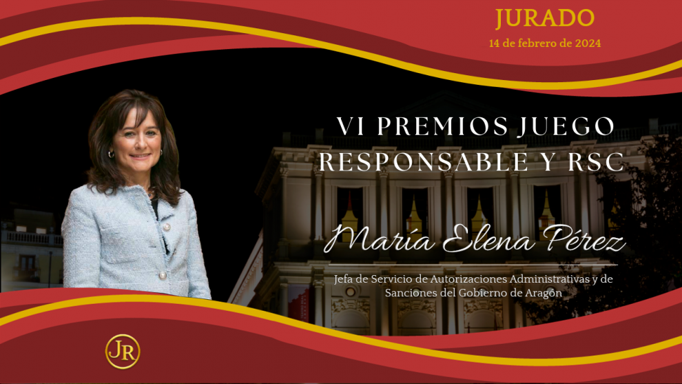 Elena Pérez, Representante del Gobierno de Aragón, en el Jurado de los VI Premios INFOPLAY al Juego Responsable y RSC