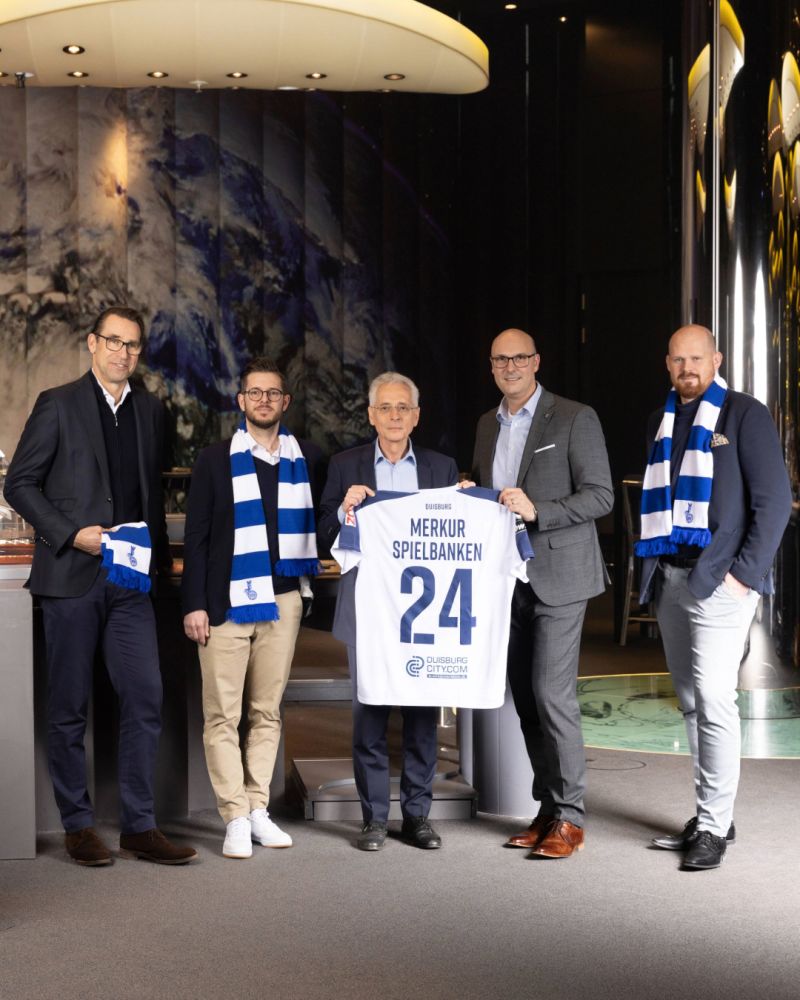 MERKUR se asocia con el MSV Duisburg para patrocinar sus equipos masculino y femenino de primera división