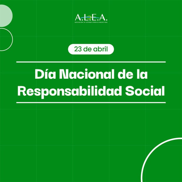 ALEA y Loterías Argentinas promueven 30 buenas prácticas ambientales en el Día Nacional de la Responsabilidad Social