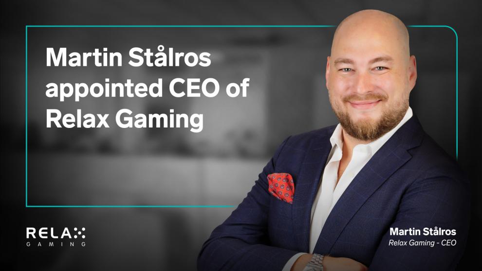Martin Stålros appointed CEO of Relax Gaming, marking a new phase for the company