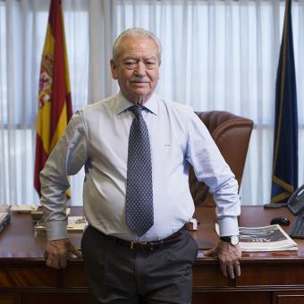 DON JESÚS FRANCO nos recibe en la sede del grupo en Madrid