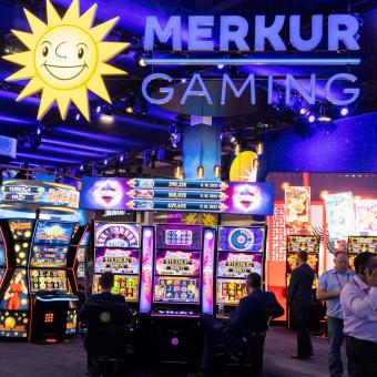 Merkur deslumbra en G2E Las Vegas con un stand permanentemente abarrotado
