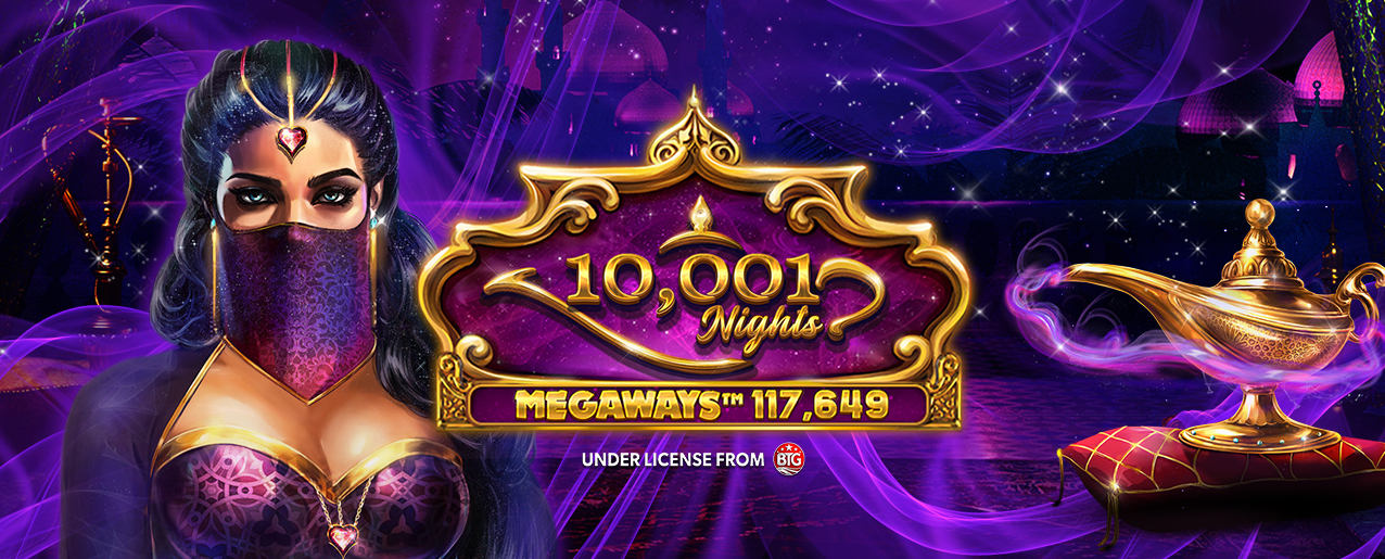  Red Tiger (Evolution) transports us to the world of Scheherazade with the 10,001 Nights Megaways™ slot