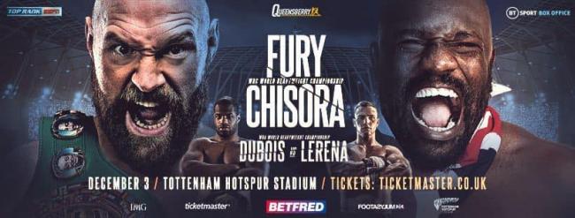 Betfred title sponsors Fury-Chisora clash