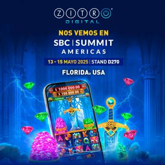 ZITRO DIGITAL PRESENTARÁ NUEVO CONTENIDO DE JUEGOS ONLINE EN SBC SUMMIT AMERICAS 2025