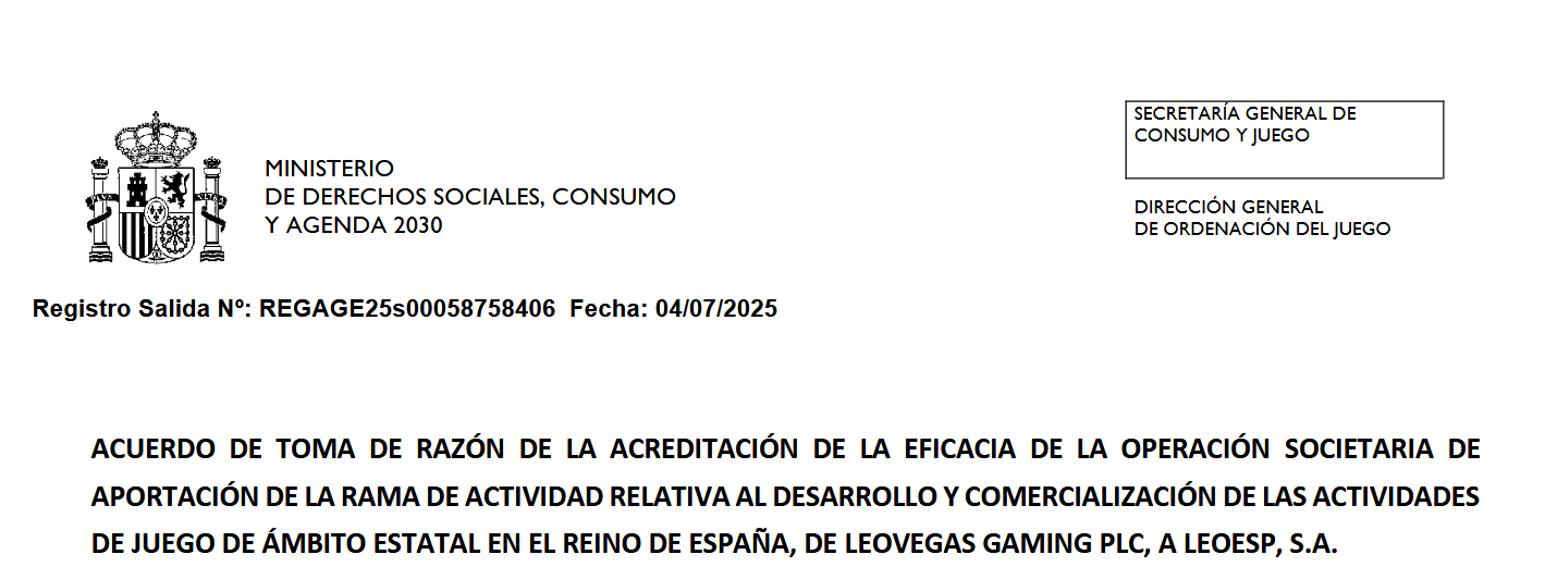 Ceuta Strengthens Its Role as a Strategic Hub for Online Gaming with LeoVegas Transfer to Leoesp S.A.