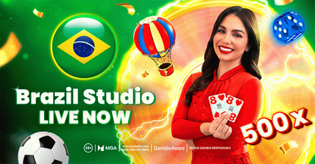 Evolution launches its first live casino studio in Brazil