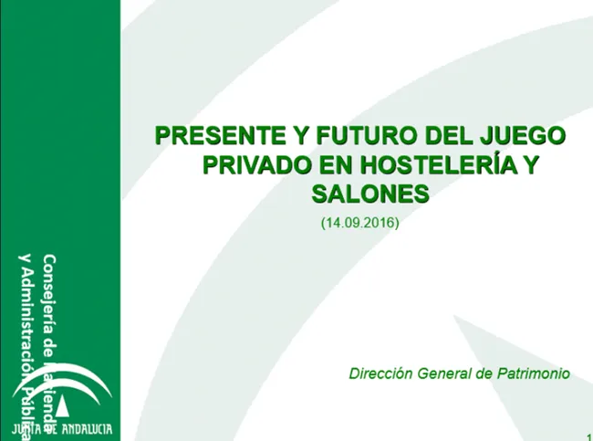 Aquí tienen la visión completa del Juego en Salones y Hostelería en Andalucía desde el 1 de octubre de 2015