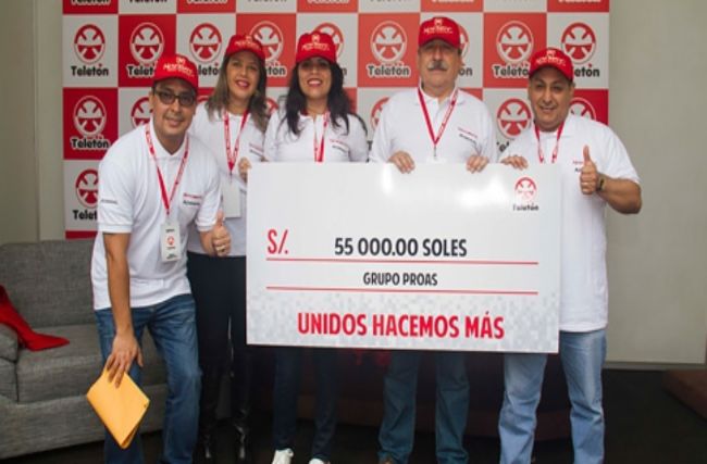 Empresas Admiral y Novomatic unidas en Teletón Perú para una causa benéfica.