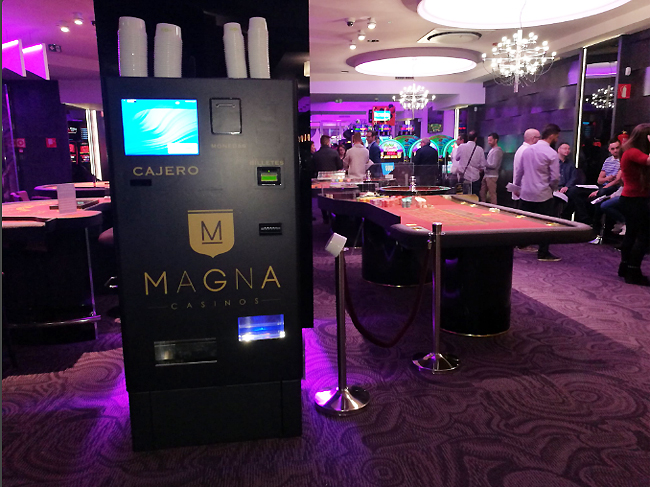 Gistra estrenará este precioso cajero en el nuevo Casino Magna de Albacete