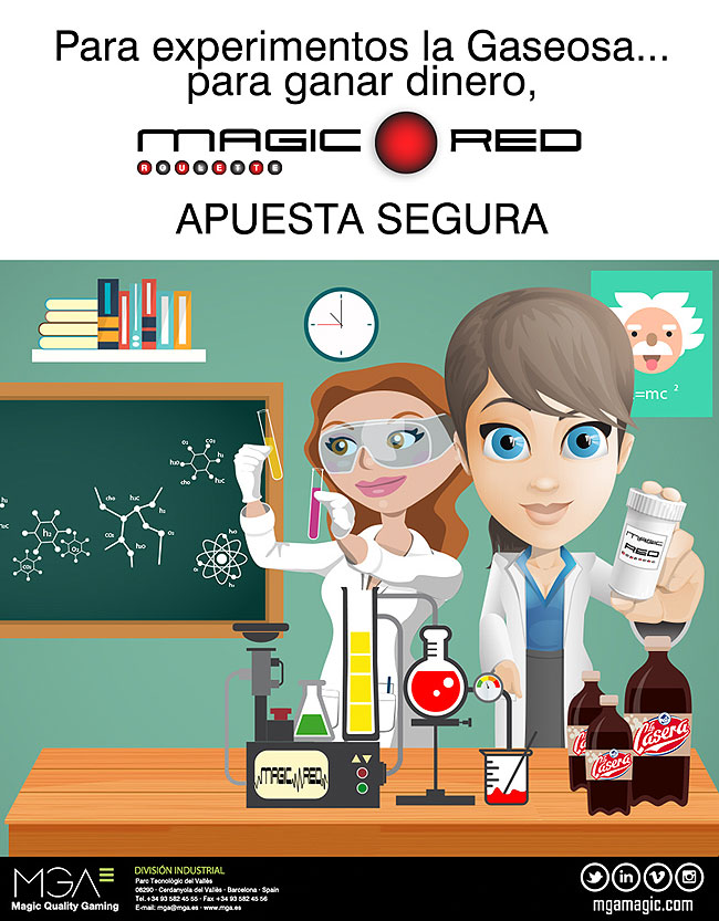 La genialidad de MGA en otro cartel promocional de la Ruleta Magic Red