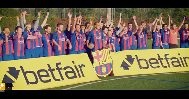 Betfair realiza un vídeo spot con Rivaldo