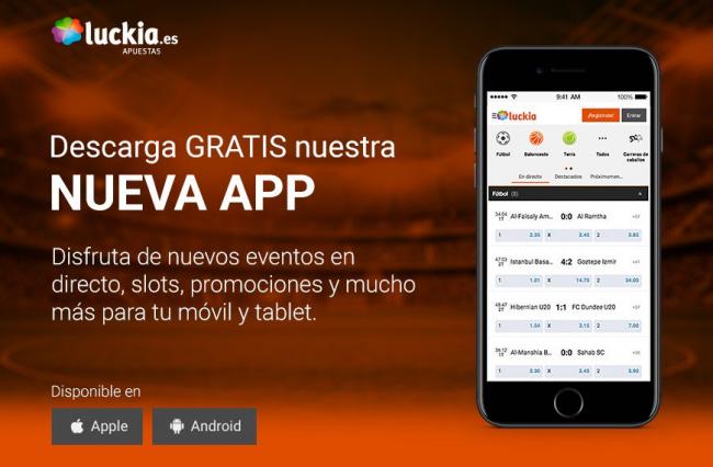 Luckia estrena nueva aplicación de Apuestas