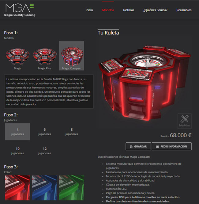 MGA se convierte en la primera compañía que permite a los Operadores configurar su propia ruleta a través de la web MGAMAGIC.COM