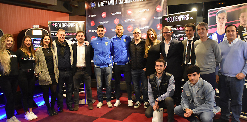 Joan y Enric Sanahuja se vuelcan con GoldenPark.es en un acto con los jugadores de su patrocinado, el Club Deportivo Leganés