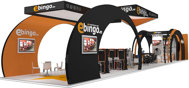 Así es el espectacular Stand de eBingo en la Feria de Madrid