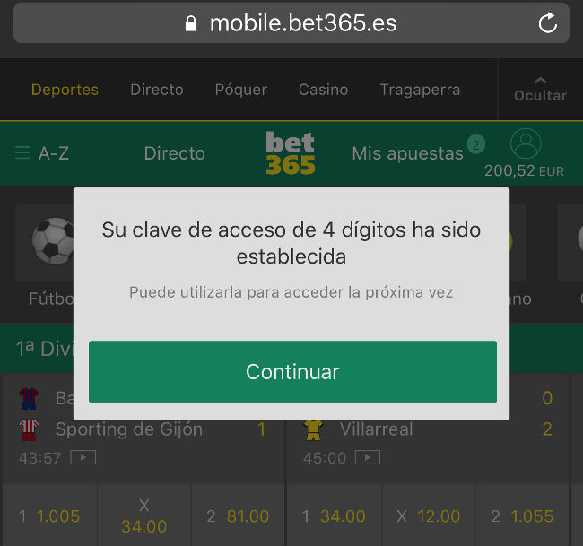 OTRO BOMBAZO QUE ANALIZAMOS EN EXCLUSIVA PARA NUESTROS LECTORES
Bet365 da un paso más para agilizar el juego desde dispositivos móviles