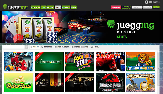 Juegging homologa sus Slots Online