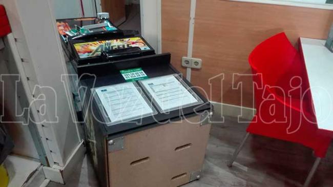  Así quedó la Máquina después de un robo en un bar de Talavera