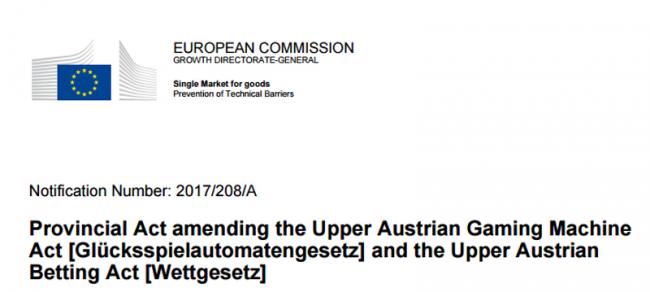 IMAGEN DE LA NOTIFICACIÓN ENVIADA AYER POR LA UNIÓN EUROPEA