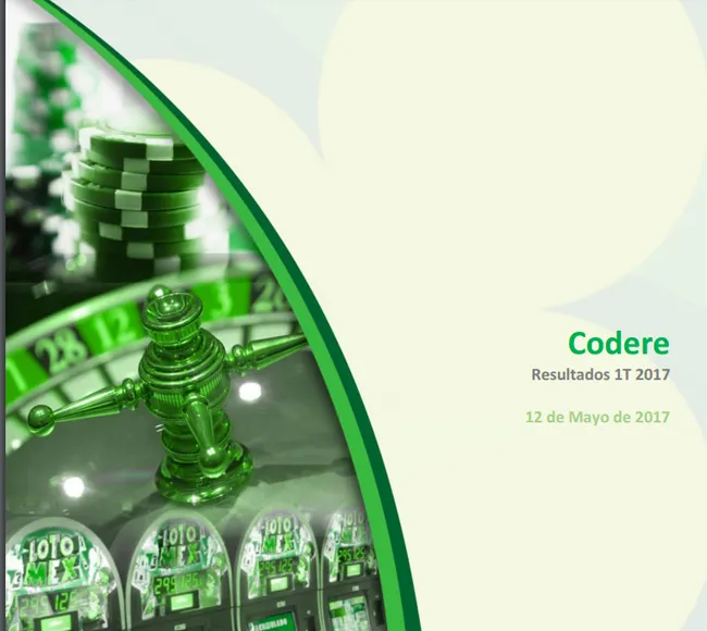 ÚLTIMA HORA~ RESULTADOS CODERE: Los ingresos de explotación del 1T 2017 han crecido un 7,7% comparados con 1T 2016