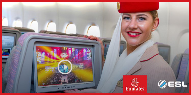 FlyEmirates emitirá contenidos de eSports en sus vuelos