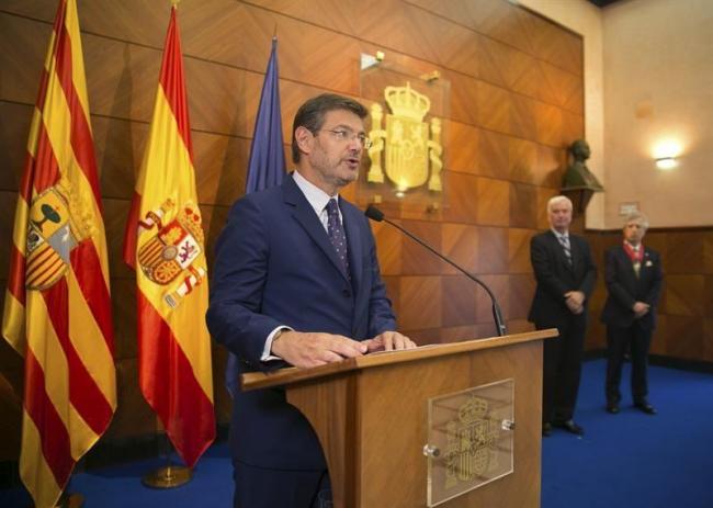 Catalá, ayer en la Junta de Aragón, también se pronunció sobre la sentencia del Tribunal Constitucional