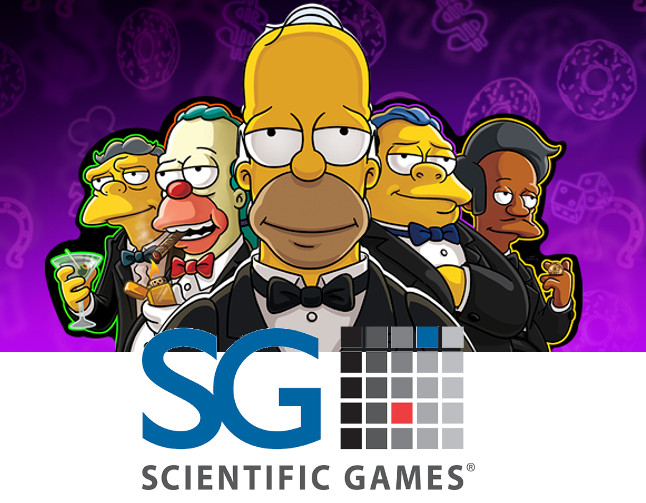 Los Simpson, protagonistas de la ultima Máquina de Scientific Games